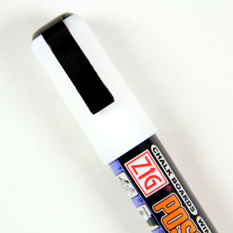 White Posterman Wet Wipe Pen - 6mm Nib